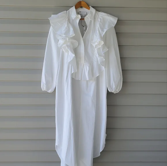 Asos Edition oversized white shirt dress - Picture 3 of 14